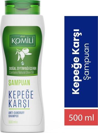 Komili Kepekli Saçlar İçin Kepek Karşıtı Vegan Şampuan - 500 ML