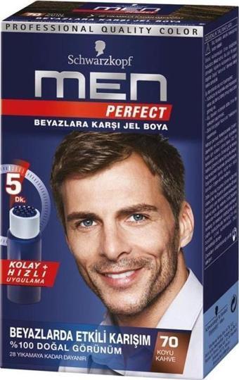 Schwarzkopf Men Perfect Jel Saç Boyası 70 - Koyu Kahve