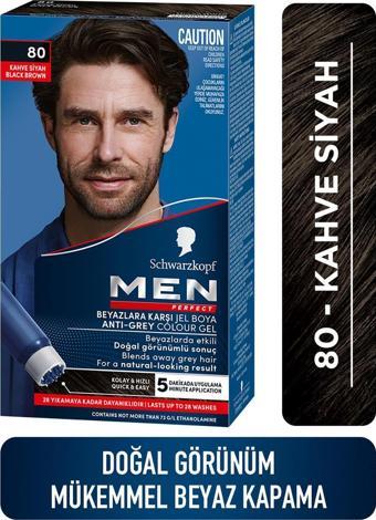 Schwarzkopf Men Perfect Jel Saç Boyası 80 - Siyah Kahve