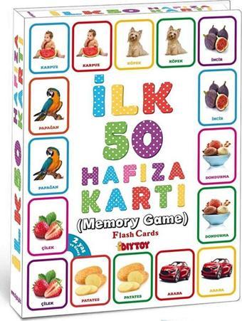 İlk 50 Hafıza Kartları Zeka Ve Hafıza Gelişimi Eğitici Set