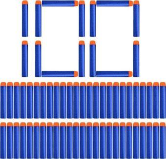 Nerf Yedek Mermi 100 Adet Premium Kalite Yumuşak Sünger Mermi