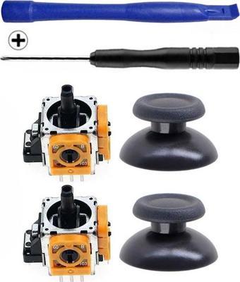 PS4 Analog Motor ve Topuz 2+2 Tornavida Ayırıcı Set Playstation 4 Kol Tamir Seti Yedek Parça