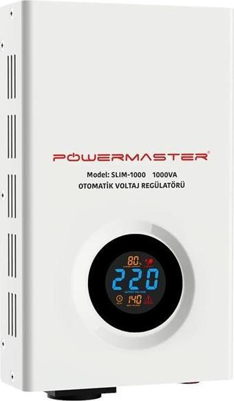 POWERMASTER SLIM-1000 OTOMATİK 1000 WATT KOMBİ VOLTAJ REGÜLATÖRÜ