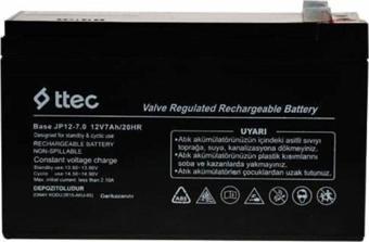 Ttec Plus Ttec 12V 7Ah- Bakımsız Kuru Akü 2022 Üretim 12 Volt 7 Amper