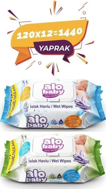 Alobaby Ekopack Islak Havlu 120li - 12 X 120li - 1440 Adet