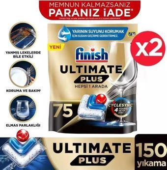 Finish Ultimate Plus Bulaşık Makinesi 75 x 2 Tablet