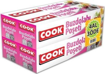 Cook Buzdolabı Poşeti 3+1 Büyük Boy