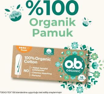 O.B. O.b Organic Super Tampon 16'lı Paket