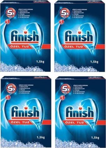 Finish 5 Etkili Bulaşık Makinesi Tuzu 4 X 1500 G