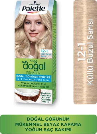 Palette Kalıcı Doğal Renkler 12-1 Küllü Buzul Sarısı