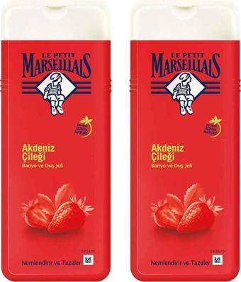 Le Petit Marseillais Duş Jeli Akdeniz Çileği 400 ml x 2 Adet