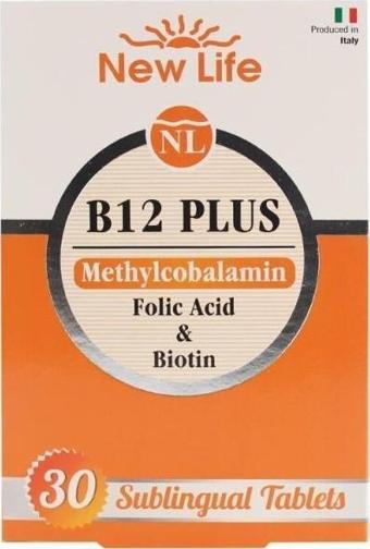 B12 Plus Folik Asit ve Biotin İçeren Takviye Edici 30 Kapsül