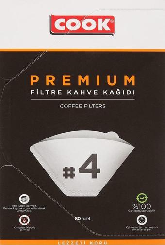 Cook Premium Filtre Kahve Kağıdı - Ebat 4