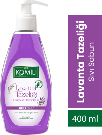 Komili Lavanta Tazeliği Sıvı Sabun - Lavanta Kokulu - 400 ML