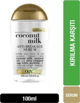 Ogx Besleyici Ve Kirilma Karşiti Coconut Milk Sülfatsiz Serum 100 Ml