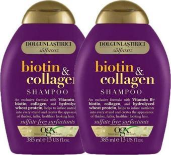 Ogx Organix Biotin & Collagen Şampuan 385 Ml X2 Adet