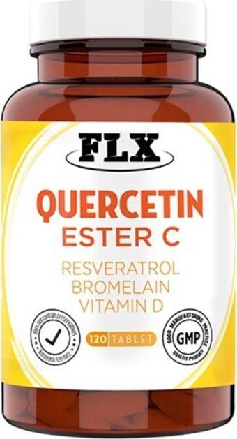 Flx 120 Tablet Quercetin Kuersetin Vitamin D Magnesium Ester C Vitaminini Complex