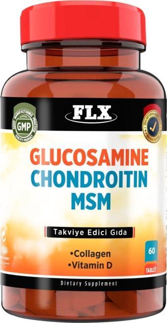 Flx 60 Tablet Glucosamine Chondroitin Msm Vitamin D Collagen Glukozamin