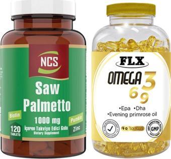 Ncs Saw Palmetto 120 Tablet & Flx Omega 3-6-9 Balık Yağı 90 Tablet