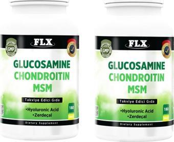 Flx Glucosamine Chondroitin Msm Hyaluronic Acid Zerdeçal 180 Tablet X 2 Kutu