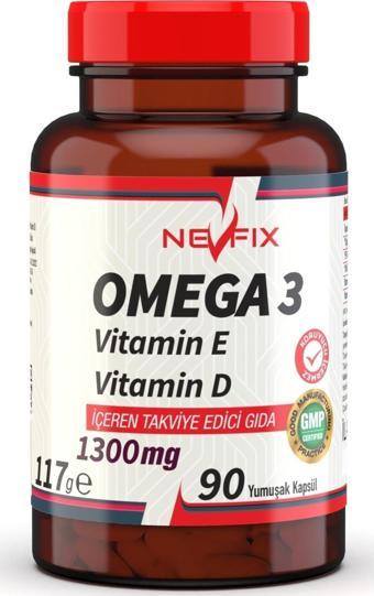 Nevfix Omega 3 Balık Yağı 1300 Mg 90 Yumuşak Kapsül