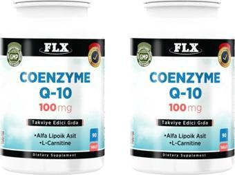 Flx Coenzyme Q10 Koenzim Alfa Lipoik Asit L-Karnitin 100 Mg 90 Tablet X 2 Kutu