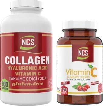 Ncs Collagen Hyaluronic Acid 300 Tablet Ester C Vitamini 120 Tablet