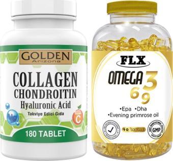 Ncs Golden Arizona Collagen 180 Tablet & Flx Omega 3-6-9 90 Tablet