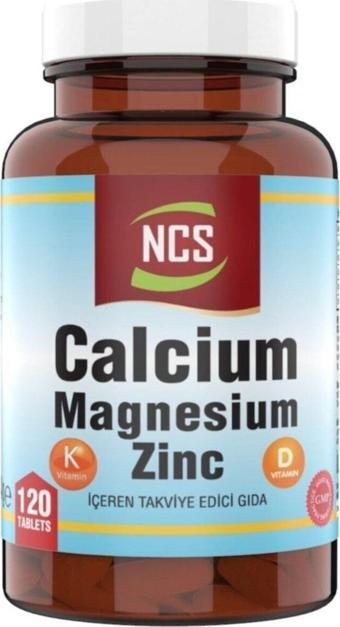 Ncs Kalsiyum Magnezyum Çinko 120 Tablet Vitamin D & K