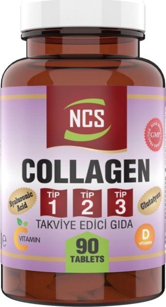 Ncs Kollajen 1000 Mg Collagen Tip 1-2-3 Glutatyon 90 Tablet