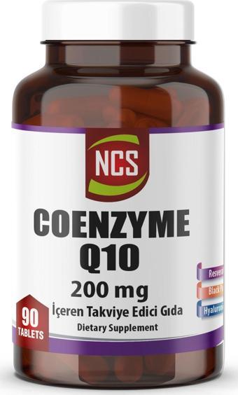 Ncs Coenzyme Q-10 200 Mg Resveratrol Hyaluronic Acid Karabibe 90 Tablet