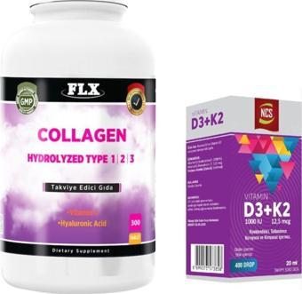 Ncs Kollajen Tip 1-2-3 300 Tablet Ve Vitamin D3 Vitamin K2 20 Ml