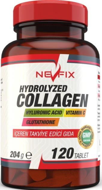 Nevfix Hidrolize Collagen Glutation Hyaluronic Acid Vitamin C 120 Tablet