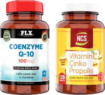 Ncs Flx Coenzyme Q-10 100 Mg 60 Tablet + Vitamin C Çinko Propolis 120 Tablet