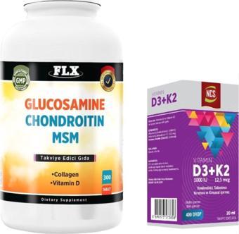 Ncs Glucosamine Chondroitin Msm 300 Tablet Ve Vitamin D3 Vitamin K2 20 ml