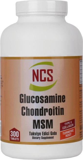 Ncs Glucosamine Chondroitin Msm 300 Tablet Zerdeçal Kolajen