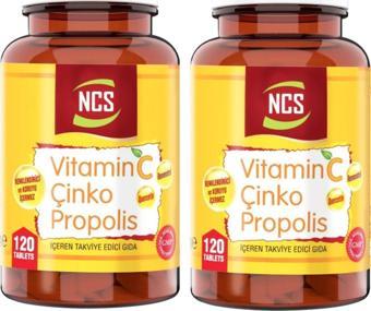 Ncs Vitamin C Çinko Propolis 120 Tablet X 2 Adet