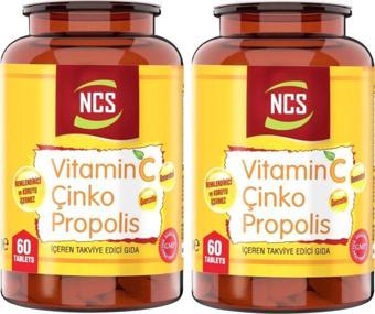 Ncs Vitamin C Çinko Propolis 60 Tablet 2 Kutu