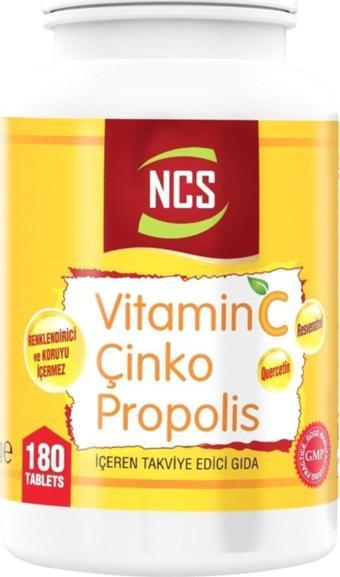 Ncs Vitamin C Çinko Propolis Vitamin D Quercetin Resveratrol 180 Tablet