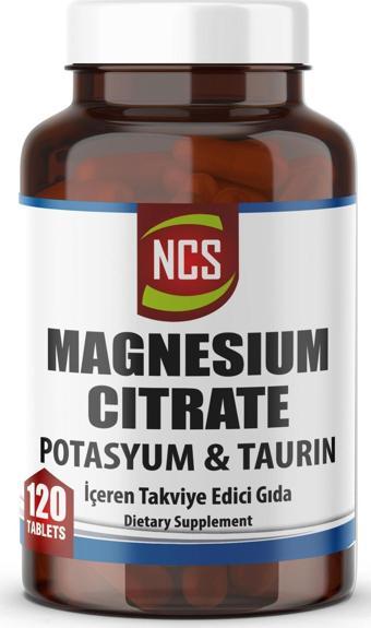 Ncs Magnezyum Sitrat Kalium 120 Tablet 4 Lü Form (Potasyum Taurin) & Vitamin B6 - Magnesium Citrate