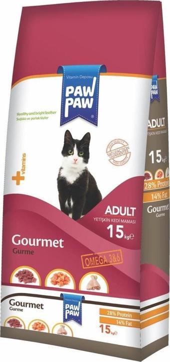 Paw Paw Gurme 15 kg Yetişkin Kedi Maması