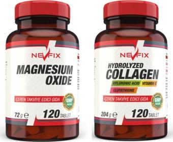 Nevfix 1000 Mg 120 Tablet Magnezyum 250 Mg 120 Tablet Collagen