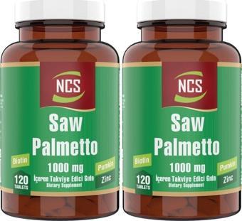 Ncs Saw Palmetto 1000 Mg 2 Kutu 240 Tablet Pumpkin Zinc Destekli Formül