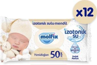 Molfix Izotonik Sulu Islak Mendil Yenidoğan 12'li Paket - 600 Yaprak