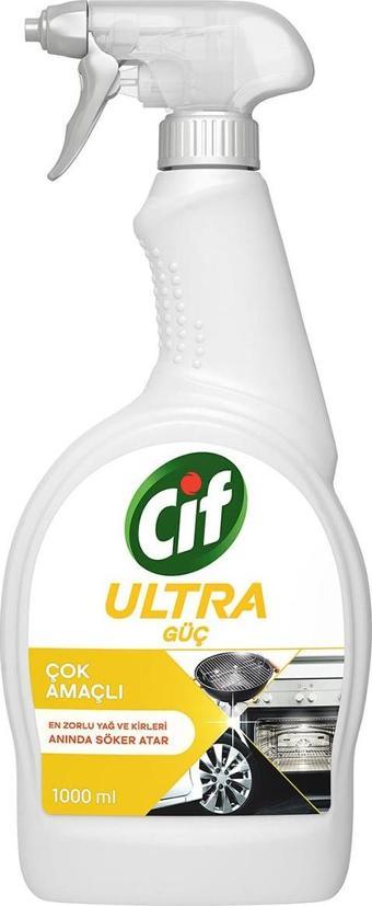 Cif Ultra Güç Çok Amaçlı Sprey Yağ ve Kir Sökücü 1000 ml