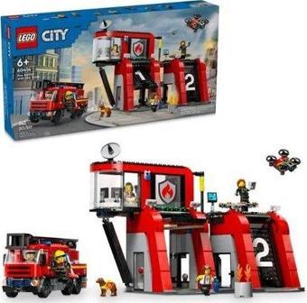 Lego City İtfaiye Kamyonlu İtfaiye İstasyonu 60414