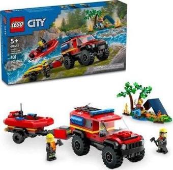 Lego City 4x4 Kurtarma Botlu İtfaiye Aracı 60412