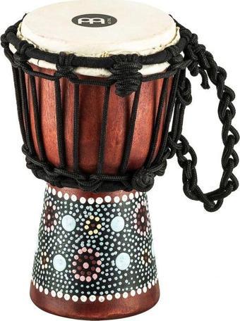 Meinl HDJ8-XXS African Style XX-Small Djembe (Red Flower Desing)