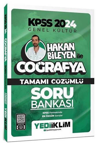 2024 KPSS Hakan Bileyen ile Coğrafya Tamamı Çözümlü Soru Bankası - Yediiklim Yayınları