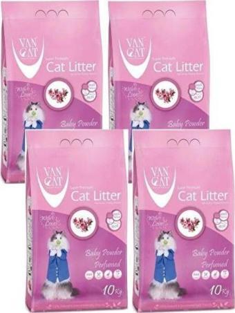 VanCat Baby Powder Parfümlü Kedi Kumu 10 kg x 4 Adet